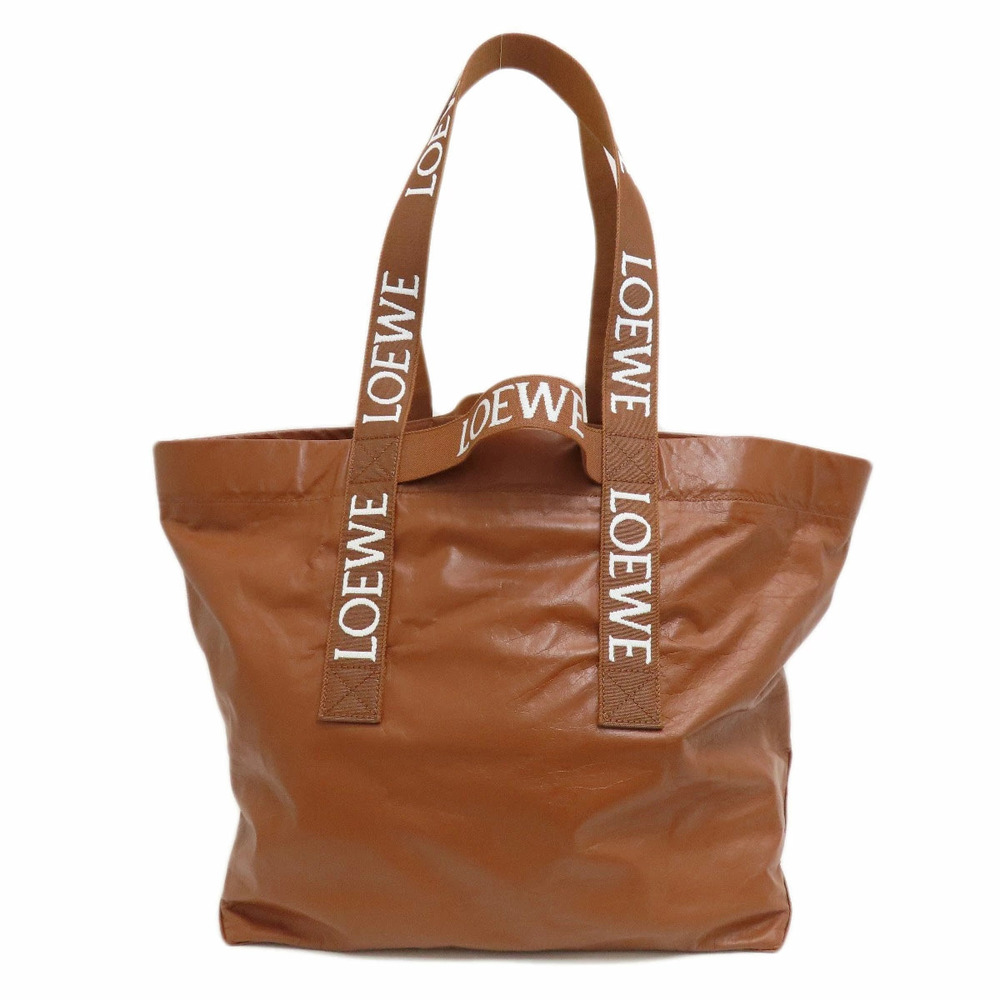 Loewe Tote Fold paper calfskin Shopper brown